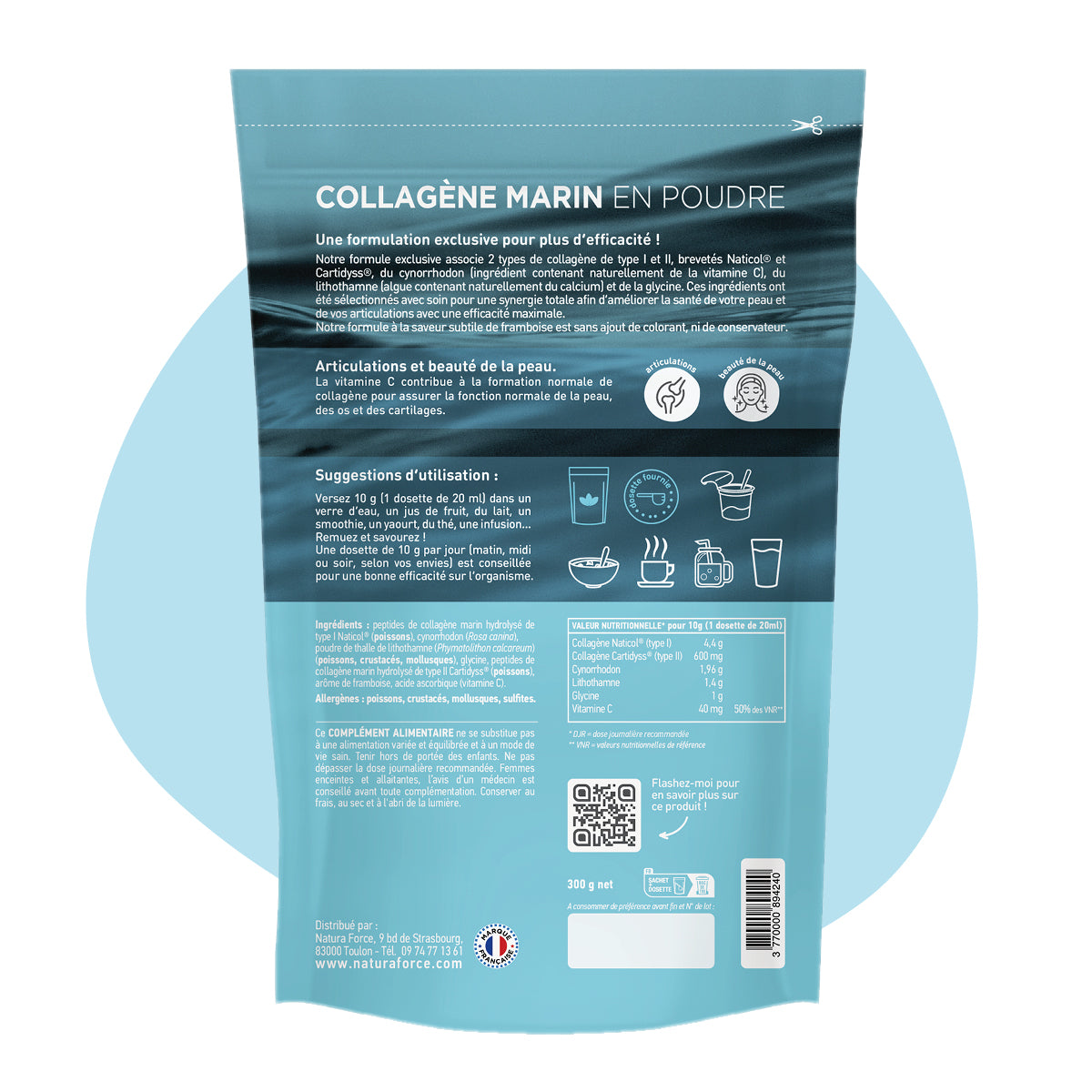 Collagène marin en poudre 300g