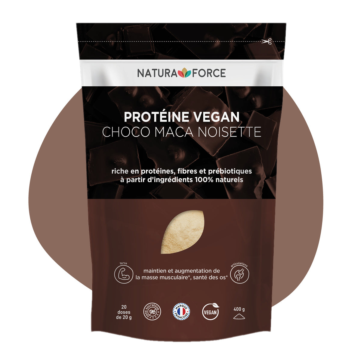 Protéine Vegan Chocolat Maca Noisette